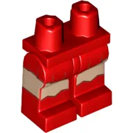 Hips and Red Legs with Red Short Skirt and Red Boots Print