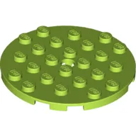 Plate Round 6 x 6 with Hole