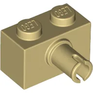 Brick Special 1 x 2 with Pin - Bottom Stud Holder