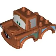 Duplo Car Body 2 Top Studs Truck with Cars Tow Mater Print