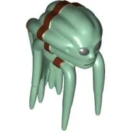 Minifig Head Special, Nautolan, Black Eyes and Mouth, Brown Tentacle Bands Print (Kit Fisto)