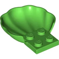 Animal Body Part, Clam / Scallop Half Shell with 4 Studs