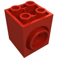 Brick Special 2 x 2 x 2 with Rotation Joint Socket and Rear Pin Hole