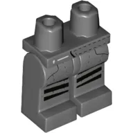 Hips and Dark Bluish Gray Legs with Pockets, Black Stripes print