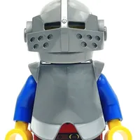 Knight, Woman, Chestplate, Helmet with Grille and Red Plume