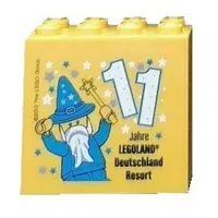 Brick 2 x 4 x 3 with 'LEGOLAND Deutschland Resort 11 Jahre' Print