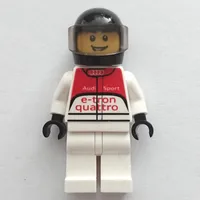 Race Driver, White Torso, White Legs, Black Helmet, Audi