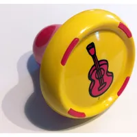 Music Builder Sound Plug with Red Base and Red Guitar Print