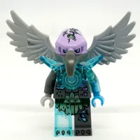 Vornon with Trans-Light Blue Shoulder Armor (with 15712 Tile with Clip)