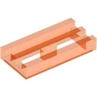 Tile Special 1 x 2 Grille with Bottom Groove