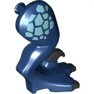 Animal Body Part, Dinosaur, Raptor Leg, Right with Black Claws, Metal Blue Markings print