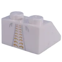 Slope 45° 2 x 2 with Wedding Dress Print