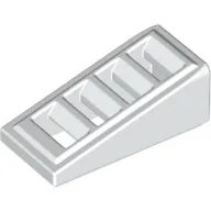 Brick Sloped 18° 2 x 1 x 2/3 with 4 Slots / Grate
