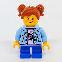 Kid, Bright Light Blue Torso, Blue Legs, Dark Orange Hair