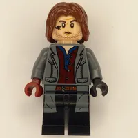 Rainn DeLaCourt - Dark Bluish Gray Jacket, Red Shirt