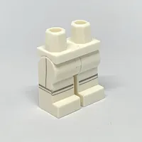 Hips and White Legs with Light Bluish Gray Knee and Side Lines Print