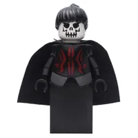 Queen, Skull Head, Black Dress, Black Cape, Black Hair