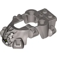 Fairing, Fly Wheel, Spider Shape with Black Armor Scales and White Fangs Print