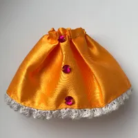 Belville, Skirt, Satin with Jewels and Lace Trim