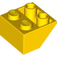 Brick Sloped Inverted 45° 2 x 2 [Ovoid Bottom Pin, Bar-sized Stud Holes]