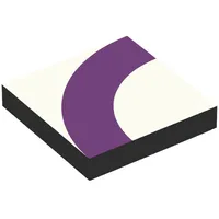 Tile 2 x 2 with Dark Purple Quarter Circle on Light Violet Background Print