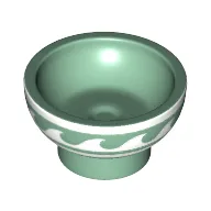 Equipment Dish / Bowl with White Waves Print