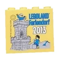 Brick 2 x 4 x 3 with 'LEGOLAND Feriendorf 2013 Castle' Print