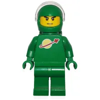 Classic Spaceman, Green, Helmet with Visor / Pete