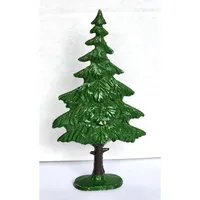 Plant, Tree Flat Pine Painted with Solid Base