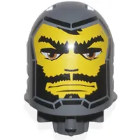 Large Figure Head, Round Top with Santis Print