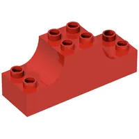 Duplo Brick 2 x 6 x 2 with Curved Ends