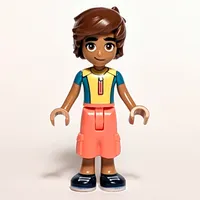 Leo - Yellow Shirt, Coral Pants