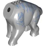 Animal Body Part, Dinosaur, Brachiosaurus Body with Sand Blue Markings print