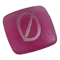 Clikits Icon, Square 2 x 2 Small with Pin and Silver Danish 'O' Slash Print