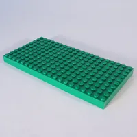 Brick 10 x 20 with Bottom Tubes in single row around edge, with dual '+' Cross Supports