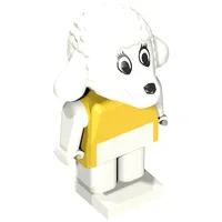 Fabuland Figure, Lucy Lamb (White Eyes)