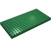 Brick 10 x 20 without Bottom Tubes, with '+' Cross Support (early Baseplate)