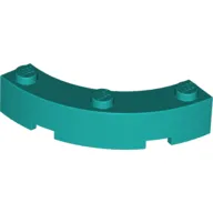 Brick Round Corner 4 x 4 Macaroni Wide with 3 Studs