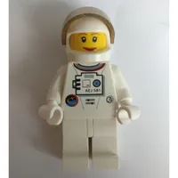 Astronaut - White Torso and Legs, Gold Visor, Female