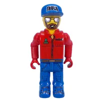 Juniors Midifig, Truck Driver with Brown Beard and Mirror Sunglasses