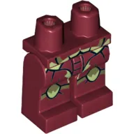 Hips and Dark Red Legs with Galaxy Squad Buggoid with Olive Green Stripes and Exoskeleton Print