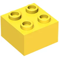 Minitalia Brick 2 x 2 with Bottom X Support
