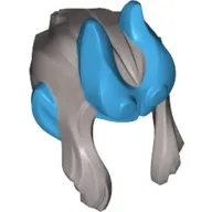 Hair with Horns and Ears, Medium Azure Pattern