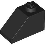 Brick Sloped 45° 2 x 1 with Bottom Pin