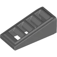 Brick Sloped 18° 2 x 1 x 2/3 with 4 Slots / Grate