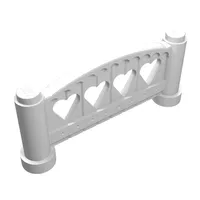 Fabuland Fence 1 x 6 x 2 Rounded