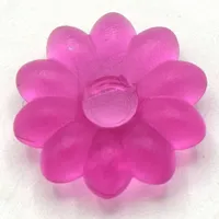 Clikits Icon, Flower 2 x 2 Small, 10 Petals with Pin [Frosted]