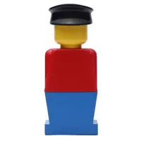 LEGOLAND Red Torso, Blue Legs, Black Hat
