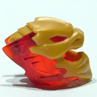 Wrap / Mask with Marbled Trans-Red Crystals Pattern