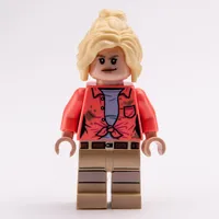 Ellie Sattler, Coral Shirt, Ponytail, Open Mouth